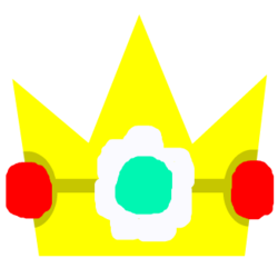 Size: 326x326 | Tagged: safe, artist:8-bitspider, artist:user15432, barely pony related, crossover, crown, cutie maker, cutie mark, cutie mark only, hasbro, hasbro studios, jewelry, no pony, princess daisy, regalia, simple background, super mario bros., super smash bros., transparent background