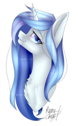 Size: 2782x4509 | Tagged: safe, artist:midnightdream123, oc, oc only, oc:elune, pony, unicorn, bust, female, high res, mare, portrait, simple background, solo, transparent background
