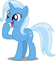 Size: 4597x5000 | Tagged: safe, artist:dashiesparkle, trixie, pony, unicorn, g4, uncommon bond, .svg available, absurd resolution, cute, diatrixes, female, mare, simple background, smiling, solo, transparent background, vector