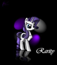 Size: 4000x4569 | Tagged: safe, artist:phendyl, rarity, pony, g4, absurd resolution, female, reflection, solo
