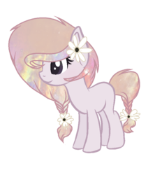 Size: 706x795 | Tagged: safe, artist:theapplebeauty, oc, oc only, pony, female, flower, flower in hair, mare, simple background, solo, transparent background