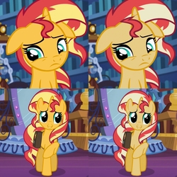 Size: 1920x1920 | Tagged: safe, sunset shimmer, equestria girls, equestria girls specials, g4, my little pony equestria girls: mirror magic, comparison, you had one job