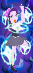 Size: 657x1440 | Tagged: safe, artist:fantasygerard2000, starlight glimmer, equestria girls, equestria girls specials, g4, my little pony equestria girls: mirror magic, beanie, clothes, female, glowing hands, hat, looking at you, magic, magic circle, solo, wand