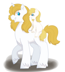 Size: 1974x2170 | Tagged: safe, artist:magsalis, prince blueblood, oc, g4, offspring, parent:applejack, parent:prince blueblood, parents:bluejack