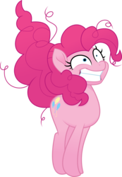 Size: 4137x5962 | Tagged: safe, artist:jhayarr23, pinkie pie, earth pony, pony, g4, my little pony: the movie, absurd resolution, faic, female, grin, mare, simple background, smiling, solo, transparent background, vector