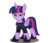 Size: 2168x1843 | Tagged: safe, artist:trungtranhaitrung, twilight sparkle, alicorn, pony, g4, my little pony: the movie, adorabolical, adoraevil, art trade, cute, evil, evil smile, evil twilight, fallen hero, female, grin, mare, red eyes, smiling, solo, traitor sparkle, twiabetes, twilight is anakin, twilight sparkle (alicorn)