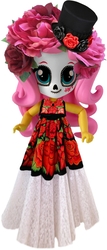 Size: 373x874 | Tagged: safe, edit, fluttershy, equestria girls, g4, clothes, dia de los muertos, doll, equestria girls minis, flower, hat, holiday, irl, makeup, outfit, photo, toy