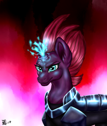 Size: 1024x1209 | Tagged: safe, artist:renwuff, tempest shadow, pony, g4, my little pony: the movie, armor, electricity, female, mare, solo
