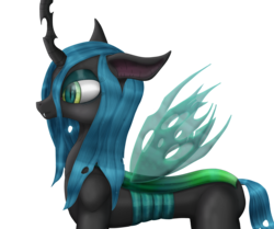 Size: 3486x2911 | Tagged: source needed, safe, artist:omni, queen chrysalis, changeling, changeling queen, g4, fangs, female, high res, simple background, solo, transparent background, transparent wings, wings