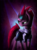 Size: 1280x1709 | Tagged: safe, artist:quefortia, tempest shadow, pony, unicorn, g4, my little pony: the movie, armor, broken horn, eye scar, female, horn, mare, scar, solo, sparking horn