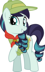 Size: 4917x7717 | Tagged: safe, artist:jhayarr23, coloratura, earth pony, pony, g4, absurd resolution, camp friendship, clothes, female, filly, hat, rara, simple background, transparent background, vector