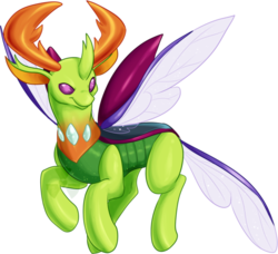 Size: 600x548 | Tagged: safe, artist:fizzy-dog, thorax, changedling, changeling, g4, king thorax, male, simple background, solo, transparent background