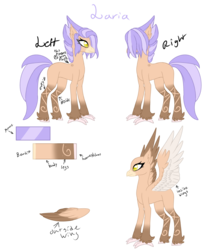 Size: 1024x1174 | Tagged: safe, artist:kimyowolf, oc, oc only, classical hippogriff, hippogriff, g4, my little pony: the movie, reference sheet