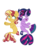 Size: 1500x2000 | Tagged: safe, artist:chautung, sci-twi, sunset shimmer, twilight sparkle, pony, seapony (g4), equestria girls, g4, my little pony: the movie, dancing, equestria girls ponified, female, lesbian, ponified, seaponified, seapony sci-twi, seapony sunset, seapony twilight, ship:sci-twishimmer, ship:sunsetsparkle, shipping, simple background, smiling, species swap