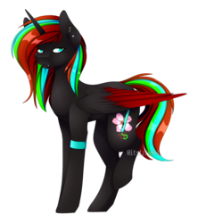 Size: 2241x2527 | Tagged: safe, artist:itsizzybel, oc, oc only, oc:nova, oc:novapop, alicorn, pony, 2019 community collab, derpibooru community collaboration, colored wings, female, high res, mare, multicolored wings, simple background, solo, transparent background