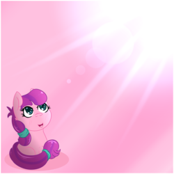 Size: 2020x2020 | Tagged: safe, artist:lazerblues, lily longsocks, earth pony, pony, g4, adorasocks, cute, female, filly, high res, lilydorable, solo, wingding eyes