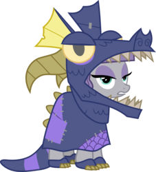 Size: 2753x3031 | Tagged: safe, artist:frownfactory, maud pie, earth pony, pony, g4, uncommon bond, .svg available, clothes, costume, dragon costume, female, high res, mare, simple background, solo, svg, transparent background, vector