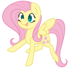 Size: 894x894 | Tagged: safe, artist:azure-quill, fluttershy, pegasus, pony, g4, cute, female, happy, mare, open mouth, shyabetes, solo