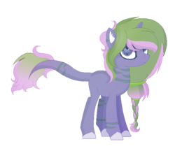 Size: 609x525 | Tagged: safe, artist:theapplebeauty, oc, oc only, oc:cosmic claw, pony, unicorn, augmented tail, base used, female, mare, simple background, solo, transparent background