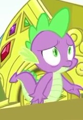 Size: 163x234 | Tagged: safe, spike, dragon, g4, inspiration manifestation, season 4, cropped, male, solo