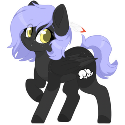 Size: 2048x2048 | Tagged: safe, artist:cinnamontee, oc, oc only, oc:cloudy night, pegasus, pony, female, high res, mare, raised hoof, simple background, solo, transparent background