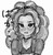 Size: 1973x1996 | Tagged: safe, artist:xkaix2501, adagio dazzle, equestria girls, g4, blushing, bust, female, grayscale, monochrome, open mouth, simple background, solo, white background