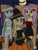 Size: 1200x1600 | Tagged: safe, artist:djgames, applejack, fluttershy, rainbow dash, bat pony, vampire, equestria girls, g4, bat ponified, clothes, costume, flutterbat, full moon, halloween, halloween costume, holiday, moon, mummy, race swap, witch