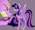 Size: 1176x1000 | Tagged: safe, artist:yam, spike, twilight sparkle, alicorn, dragon, pony, g4, crown, eyes closed, female, jewelry, male, mare, older, older spike, regalia, ship:twispike, shipping, size difference, straight, twilight sparkle (alicorn)