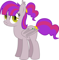 Size: 6565x6684 | Tagged: safe, artist:cyanlightning, oc, oc only, oc:mulberry leaves, bat pony, pony, g4, .svg available, absurd resolution, bat pony oc, fangs, female, folded wings, looking at you, mare, simple background, solo, transparent background, vector