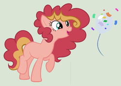 Size: 1024x729 | Tagged: safe, artist:cakewits, oc, oc only, oc:surprise pie, earth pony, pony, female, mare, offspring, parent:cheese sandwich, parent:pinkie pie, parents:cheesepie, reference sheet, simple background, solo