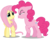 Size: 3857x3000 | Tagged: safe, artist:brony-works, fluttershy, pinkie pie, earth pony, pegasus, pony, g4, the cutie map, faic, female, high res, mare, simple background, transparent background, vector