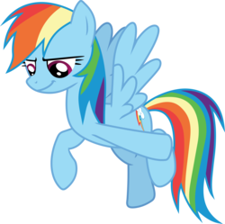 Size: 3638x3620 | Tagged: safe, artist:frownfactory, rainbow dash, pegasus, pony, g4, shadow play, .svg available, female, high res, mare, simple background, smiling, smug, solo, svg, transparent background, vector, wings
