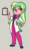 Size: 1028x1800 | Tagged: safe, artist:khuzang, lemon zest, equestria girls, g4, clipboard, clothes, female, hand on hip, headphones, lab coat, pants, solo