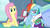 Size: 300x168 | Tagged: safe, screencap, fluttershy, rainbow dash, tank, pegasus, pony, tortoise, g4, my little pony: friendship is magic, tanks for the memories, bathrobe, clothes, crying, cute, dashabetes, dashie slippers, female, floppy ears, mare, misleading thumbnail, rainbow dash's bedroom, rainbow dash's house, robe, sadorable, shyabetes, sitting, slippers, smiling, tank slippers