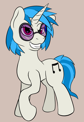 Size: 1558x2284 | Tagged: safe, artist:nudeknightart, dj pon-3, vinyl scratch, pony, unicorn, g4, female, mare, simple background, solo