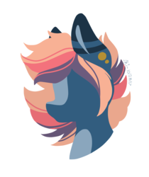 Size: 1797x2140 | Tagged: safe, artist:person8149, oc, oc only, oc:chloodle, pony, bust, female, lineless, mare, minimalist, modern art, portrait, simple background, solo, transparent background