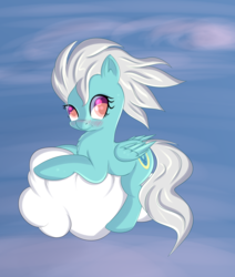 Size: 2262x2670 | Tagged: safe, artist:brok-enwings, fleetfoot, pegasus, pony, g4, cloud, female, high res, mare, solo