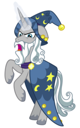 Size: 2000x3200 | Tagged: safe, artist:cheezedoodle96, star swirl the bearded, pony, unicorn, g4, shadow play, .svg available, angry, floppy ears, glowing horn, high res, horn, looking at you, male, rearing, simple background, solo, stallion, svg, transparent background, vector