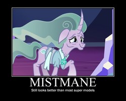 Size: 750x600 | Tagged: safe, mistmane, g4, shadow play, female, motivational poster, solo