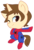 Size: 534x790 | Tagged: safe, artist:riouku, pony, chibi, crossover, male, marvel, one eye closed, parent:peter parker, ponified, simple background, smiling, solo, spider-man, transparent background, wink