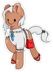 Size: 972x1322 | Tagged: safe, artist:lucky-jacky, oc, oc only, oc:ka ching, earth pony, pony, clothes, cute, happy, shoes, simple background, solo, transparent background