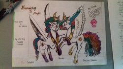 Size: 960x540 | Tagged: safe, artist:bender-drede, idw, princess celestia, alicorn, pony, g4, reflections, spoiler:comic, comic cover, evil celestia, evil counterpart, female, mare, mirror universe