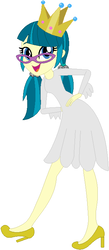 Size: 320x731 | Tagged: safe, artist:ra1nb0wk1tty, artist:user15432, juniper montage, ghost, human, equestria girls, equestria girls specials, g4, base used, clothes, costume, crown, ghost costume, ghost princess, glasses, halloween, halloween costume, hasbro, hasbro studios, high heels, holiday, jewelry, regalia, shoes, simple background, solo, white background