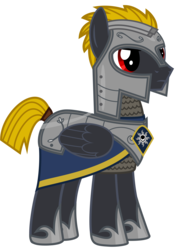 Size: 10000x14167 | Tagged: safe, artist:xenoneal, oc, oc only, oc:alpenglow, pegasus, pony, absurd resolution, armor, male, simple background, solo, stallion, transparent background, vector