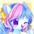 Size: 1500x1500 | Tagged: safe, artist:leafywind, oc, oc only, pegasus, pony, female, mare, solo, starry eyes, wingding eyes