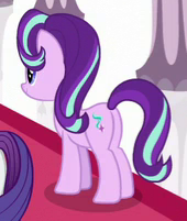 Size: 170x201 | Tagged: safe, screencap, rarity, starlight glimmer, pony, unicorn, g4, shadow play, butt, cropped, female, glimmer glutes, mare, plot