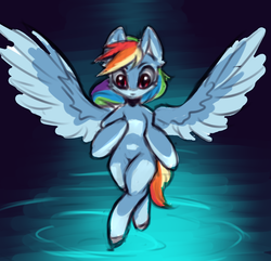 Size: 983x949 | Tagged: safe, artist:limchph2, rainbow dash, pegasus, pony, g4, female, mare, solo, spread wings, wings