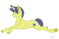 Size: 1024x683 | Tagged: safe, artist:theimmortalrevenant, comet tail, pony, g4, male, prone, simple background, solo, transparent background