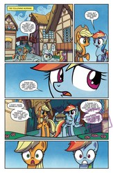 Size: 1325x2037 | Tagged: safe, artist:agnesgarbowska, idw, official comic, applejack, bon bon, lyra heartstrings, rainbow dash, sweetie drops, g4, secrets and pies, spoiler:comic, spoiler:comic59, preview, tempting fate, watermark