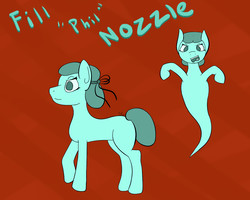 Size: 1500x1200 | Tagged: safe, artist:voraciouscutie, oc, oc only, oc:fill nozzel, earth pony, ghost, ghost pony, pony, blank flank, female, reference sheet, solo